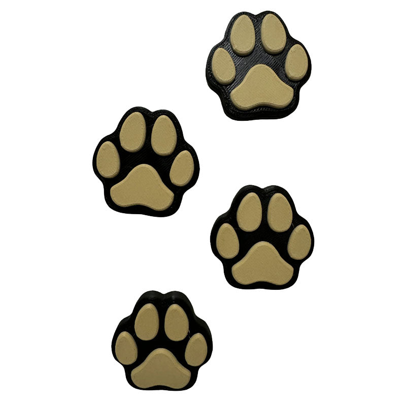 Dog paw print magnet.