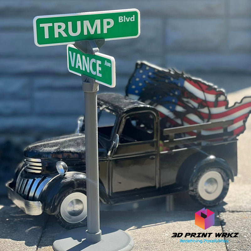 Trump & Vance Street Sign